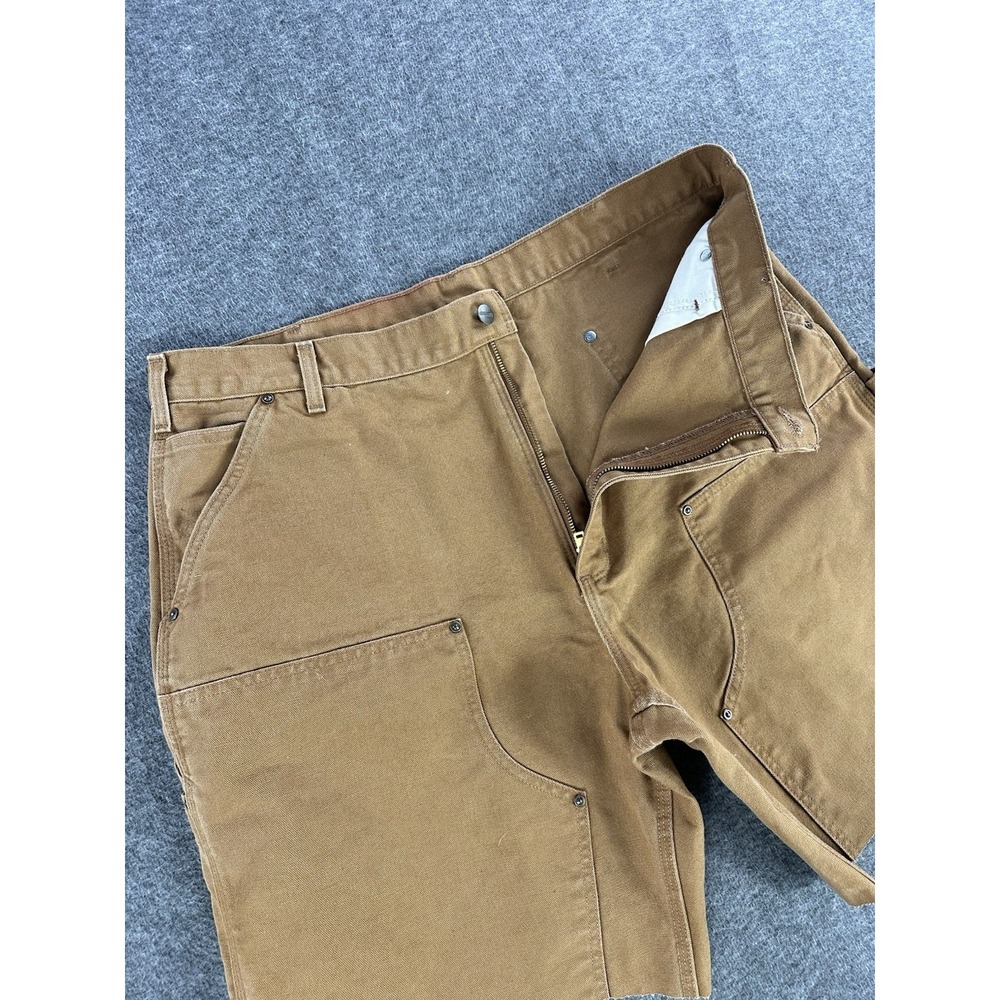 Carhartt Double Knee Cut Off Shorts Mens 40 Canvas Carpenter Workwear Streetwear - Picture 2 of 8